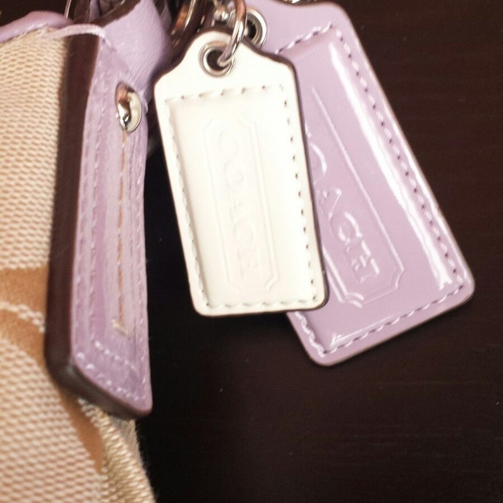 Coach Signature Stripe Demi Shoulder Crossbody - Picture 6 of 8